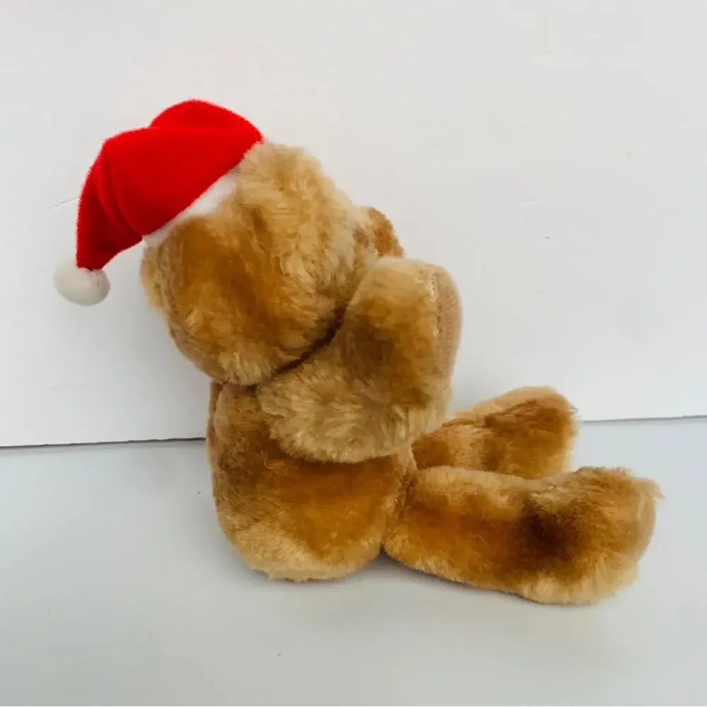 Vintage Russ Berrie Jolly Christmas Bear Plush